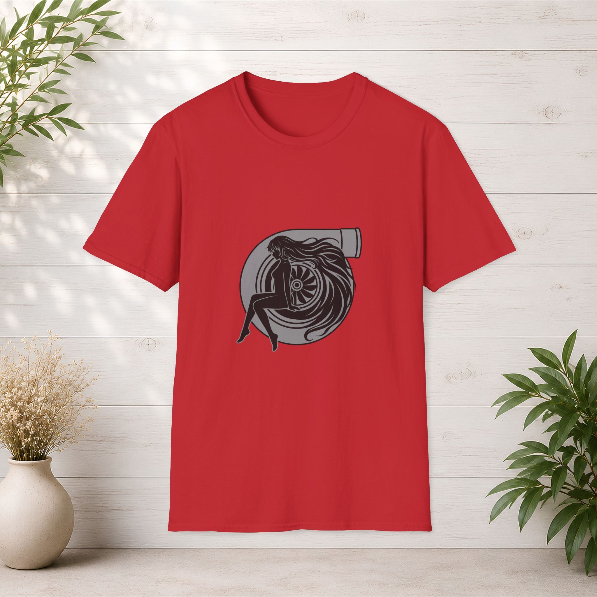 Turbo Heart Girl graphic T-Shirt | Racing Turbo design