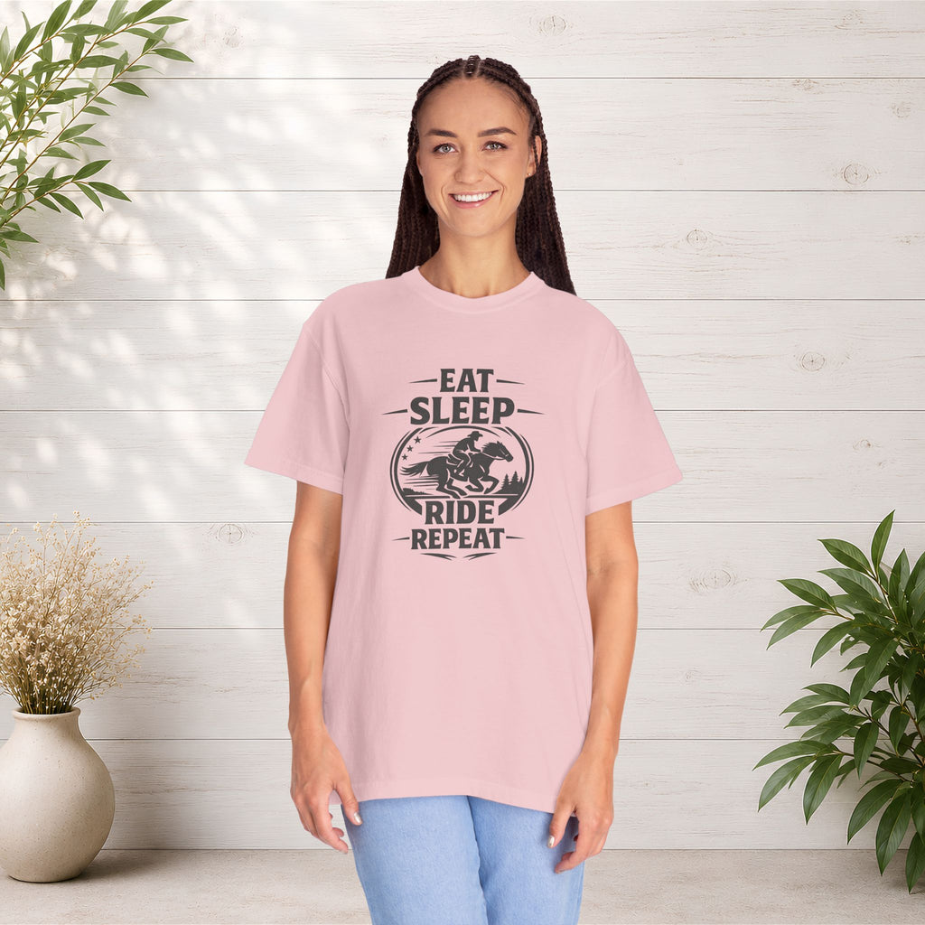 Eat Sleep Ride Repeat T-Shirt — Horse Rider Graphic Tee