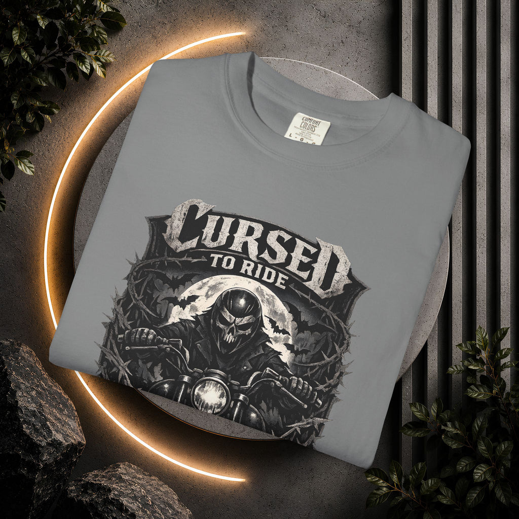 Cursed to Ride Motorcycle Graphic T-Shirt