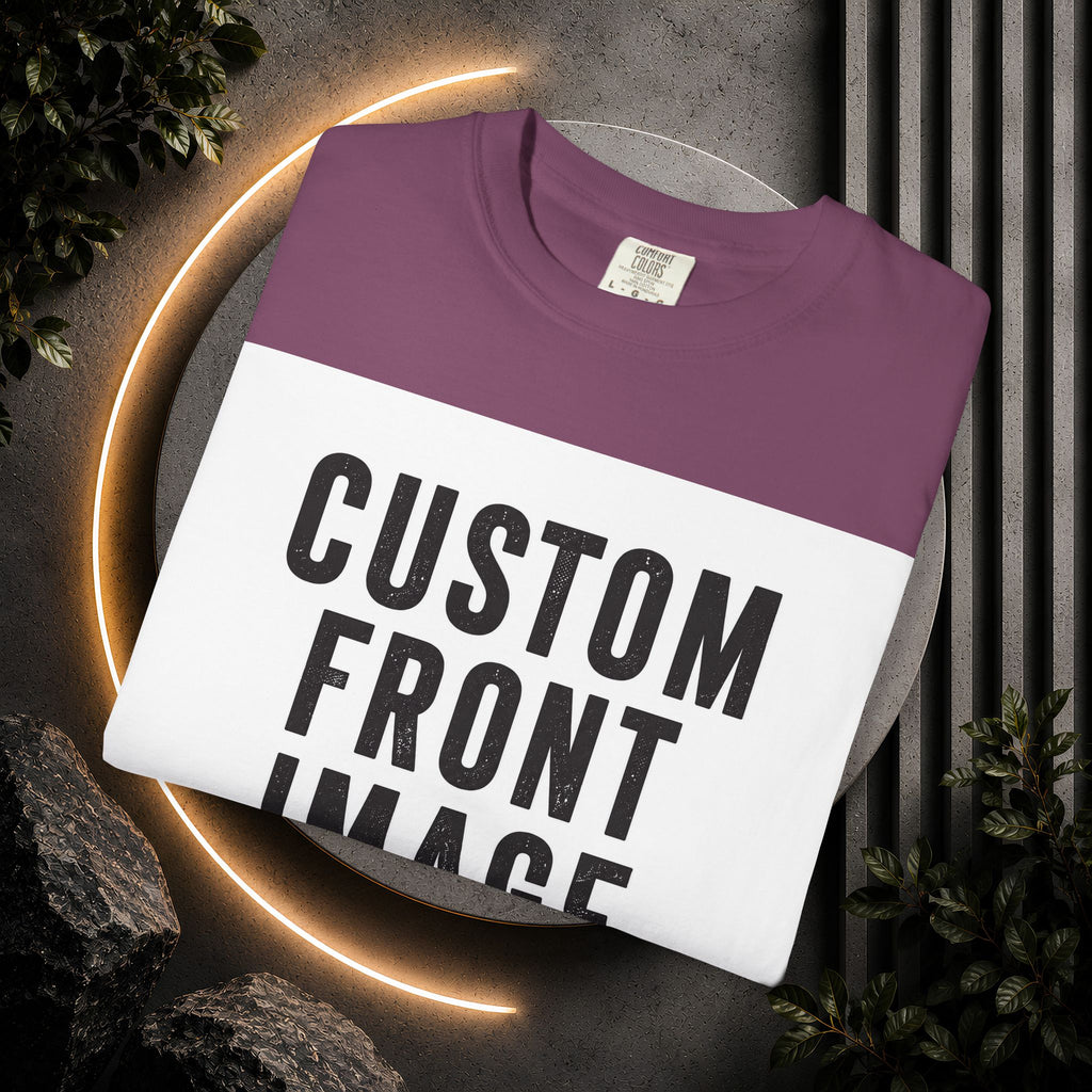 Custom Landscape Image Front T-Shirt - Add Your Own Image