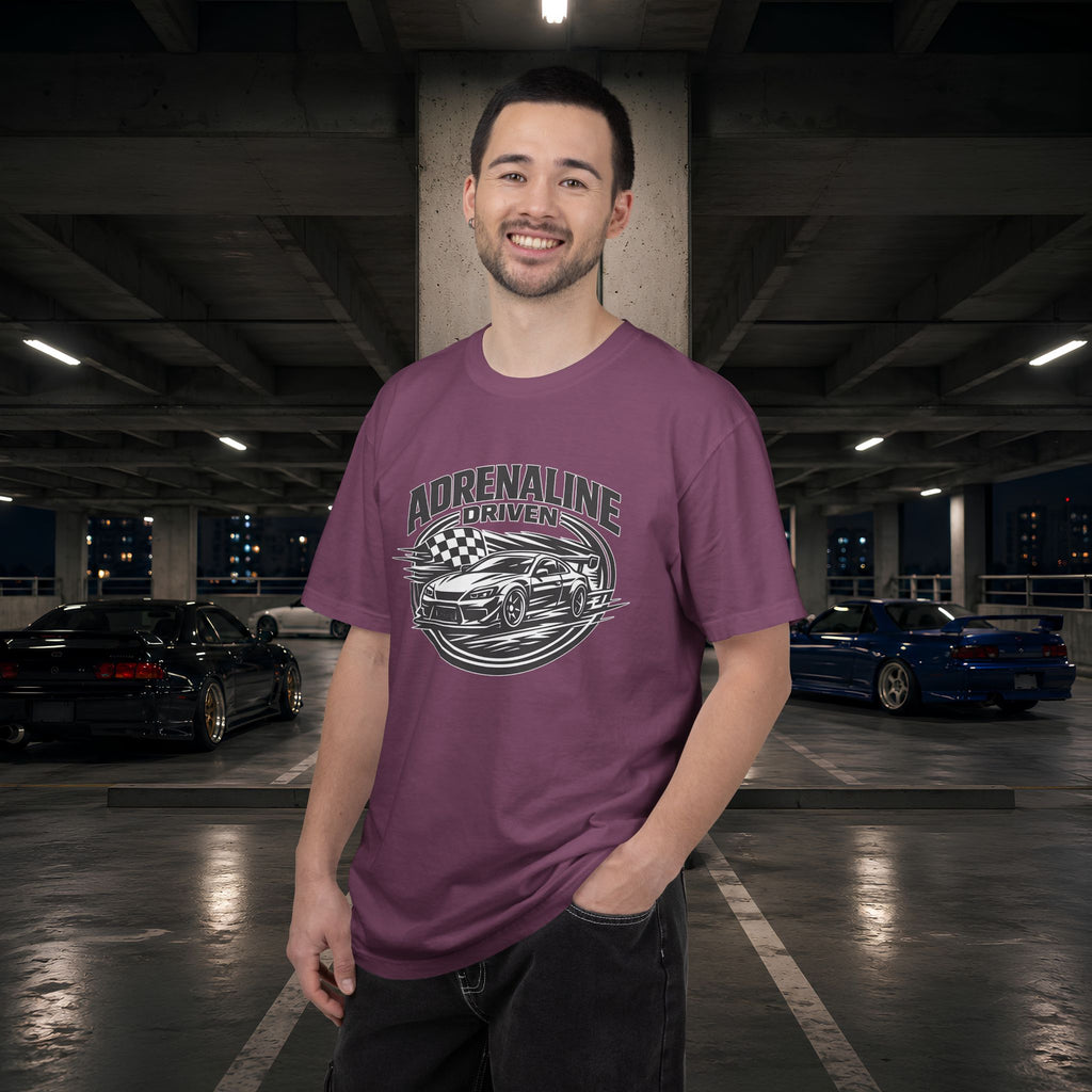 Adrenaline Driven Racing Tee — Street Race Car Graphic T-Shirt