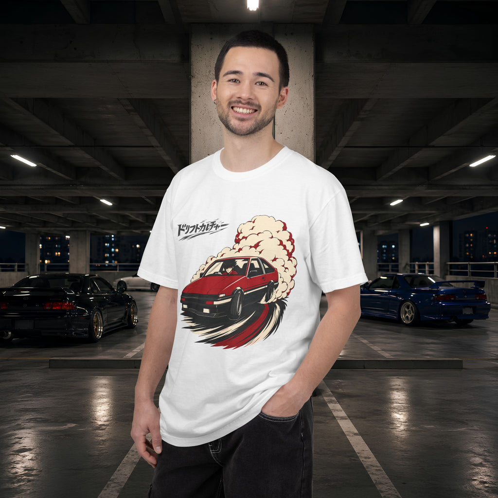 Drift Culture Anime Style T-Shirt - Japanese Retro Car Racing Graphic Tee
