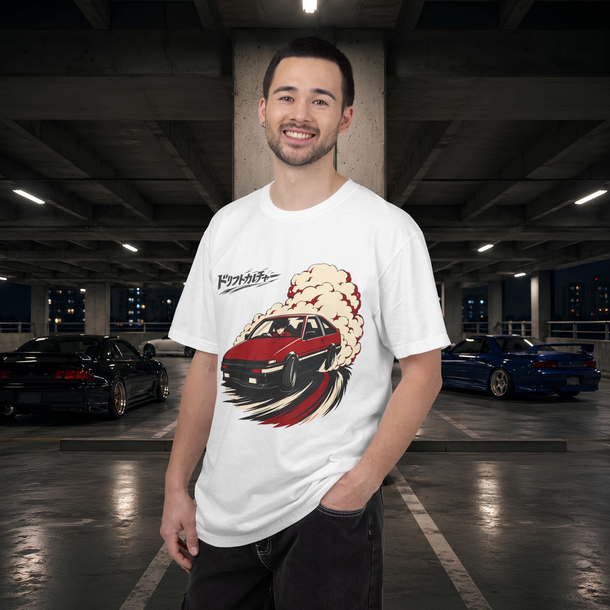 Drift Culture Anime Style T-Shirt - Japanese Retro Car Racing Graphic Tee