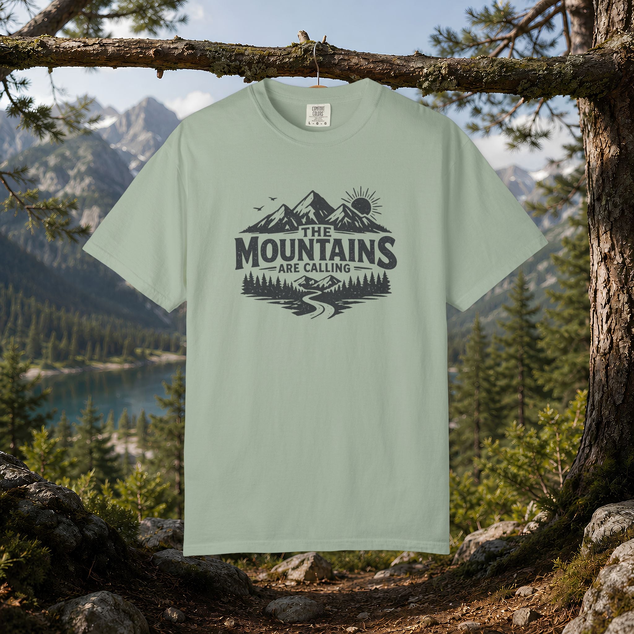 Mountains Are Calling T-Shirt — Outdoor Adventure Graphic Tee