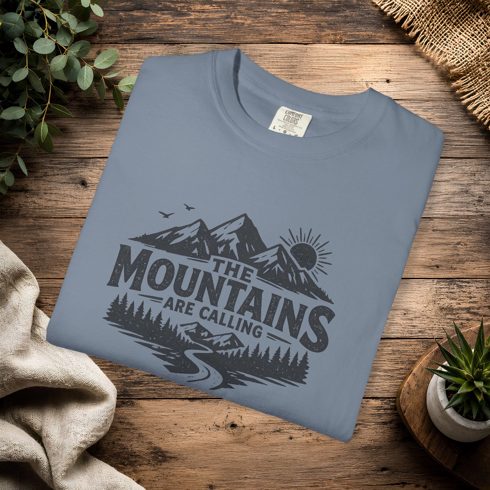 Mountains Are Calling T-Shirt — Outdoor Adventure Graphic Tee