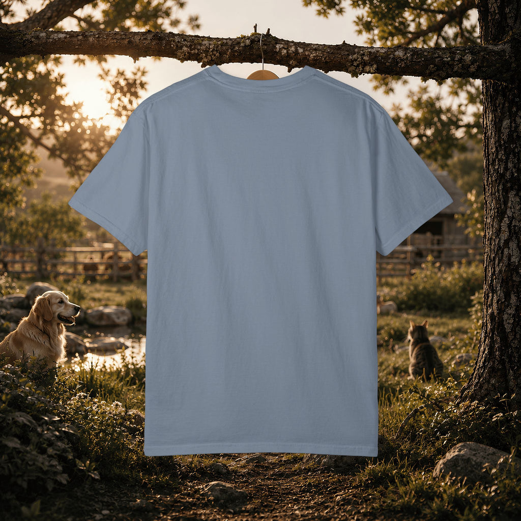 Pets & Chaos Graphic T-Shirt — "House Rules Don't Apply" Vintage Pet Lover Tee