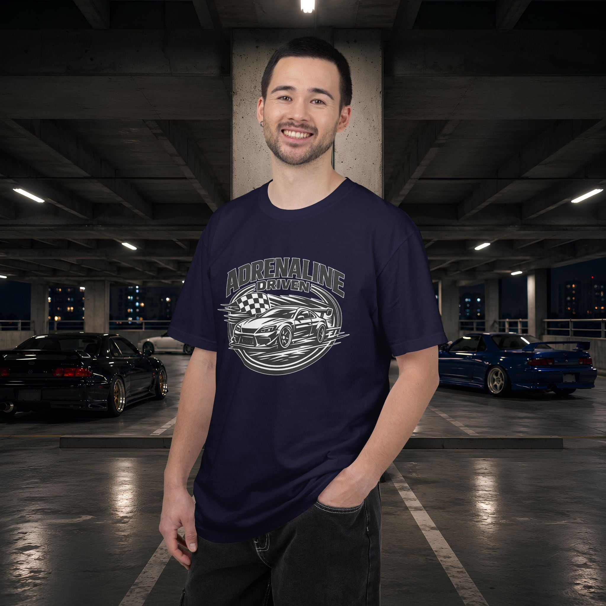 Adrenaline Driven Racing Tee — Street Race Car Graphic T-Shirt