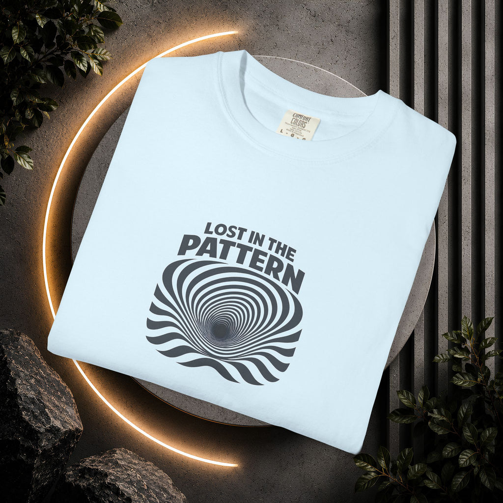 Lost in the Pattern T‑Shirt — Optical Illusion Graphic Tee