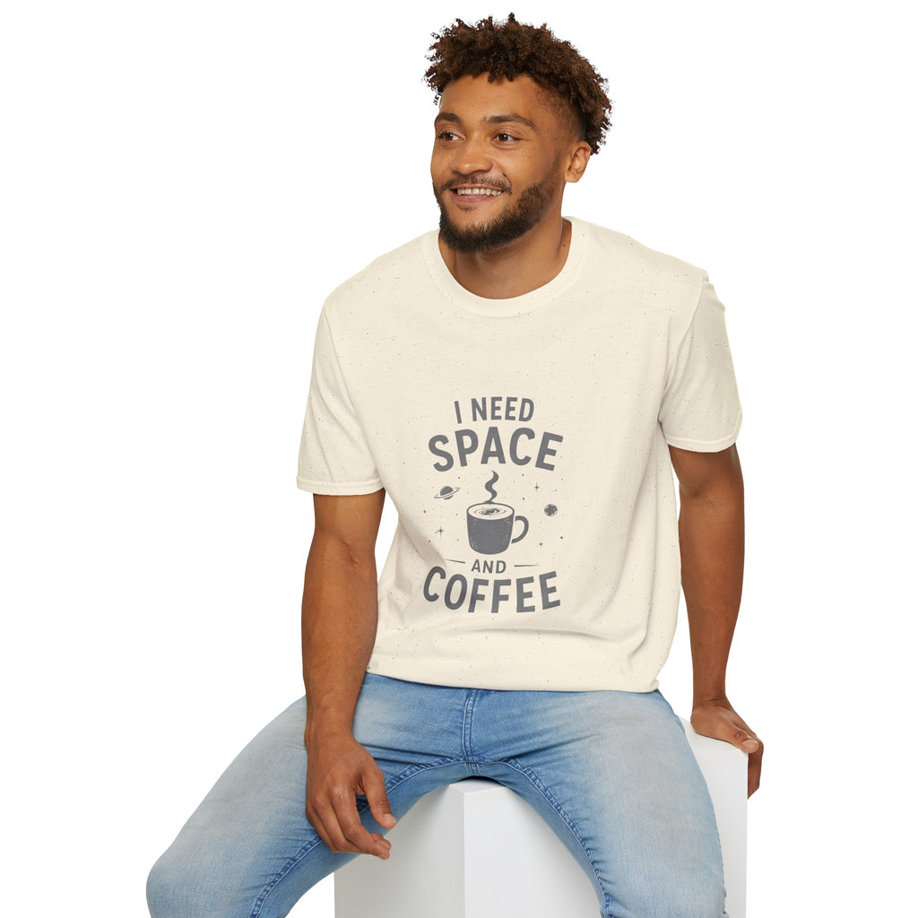 I Need Space and Coffee T-Shirt | Space Coffee Graphic Tee