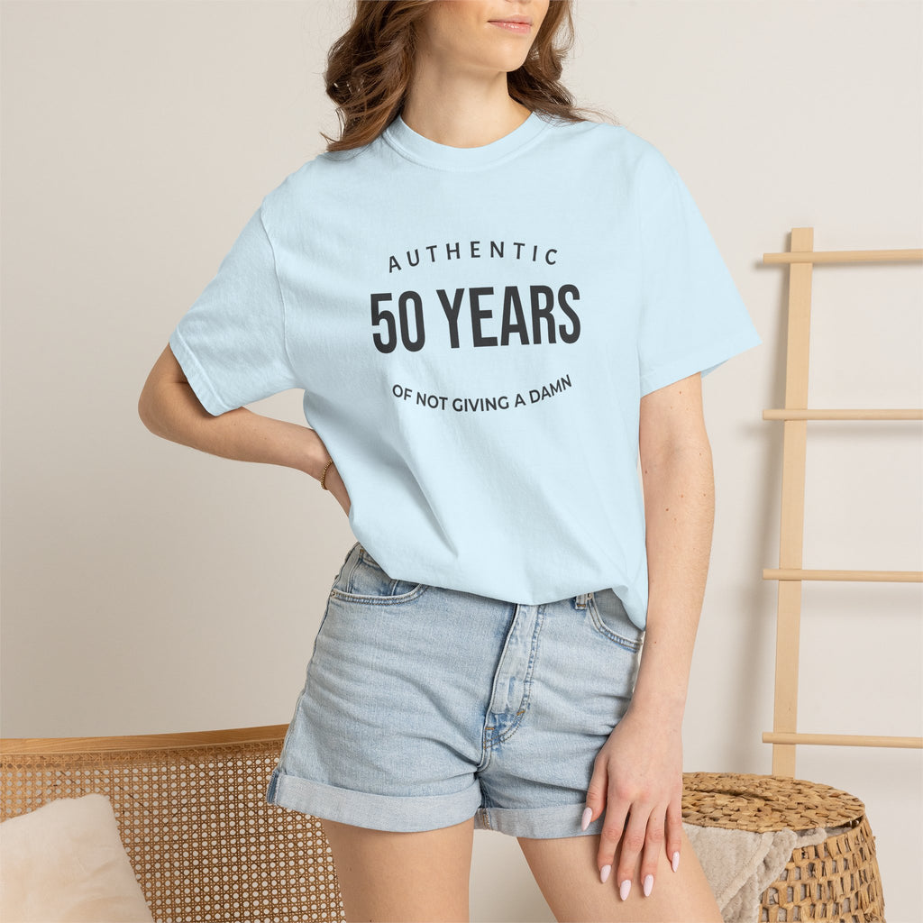"Authentic" Custom Text "of Not Giving a Damn" T-Shirt