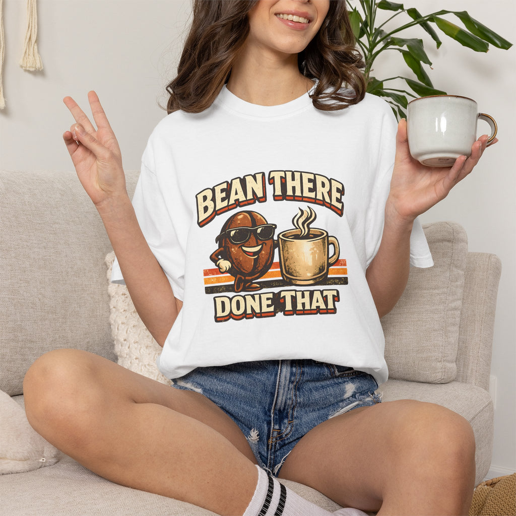 Coffee T-Shirt — "Bean There Done That" Retro Coffee Shirt