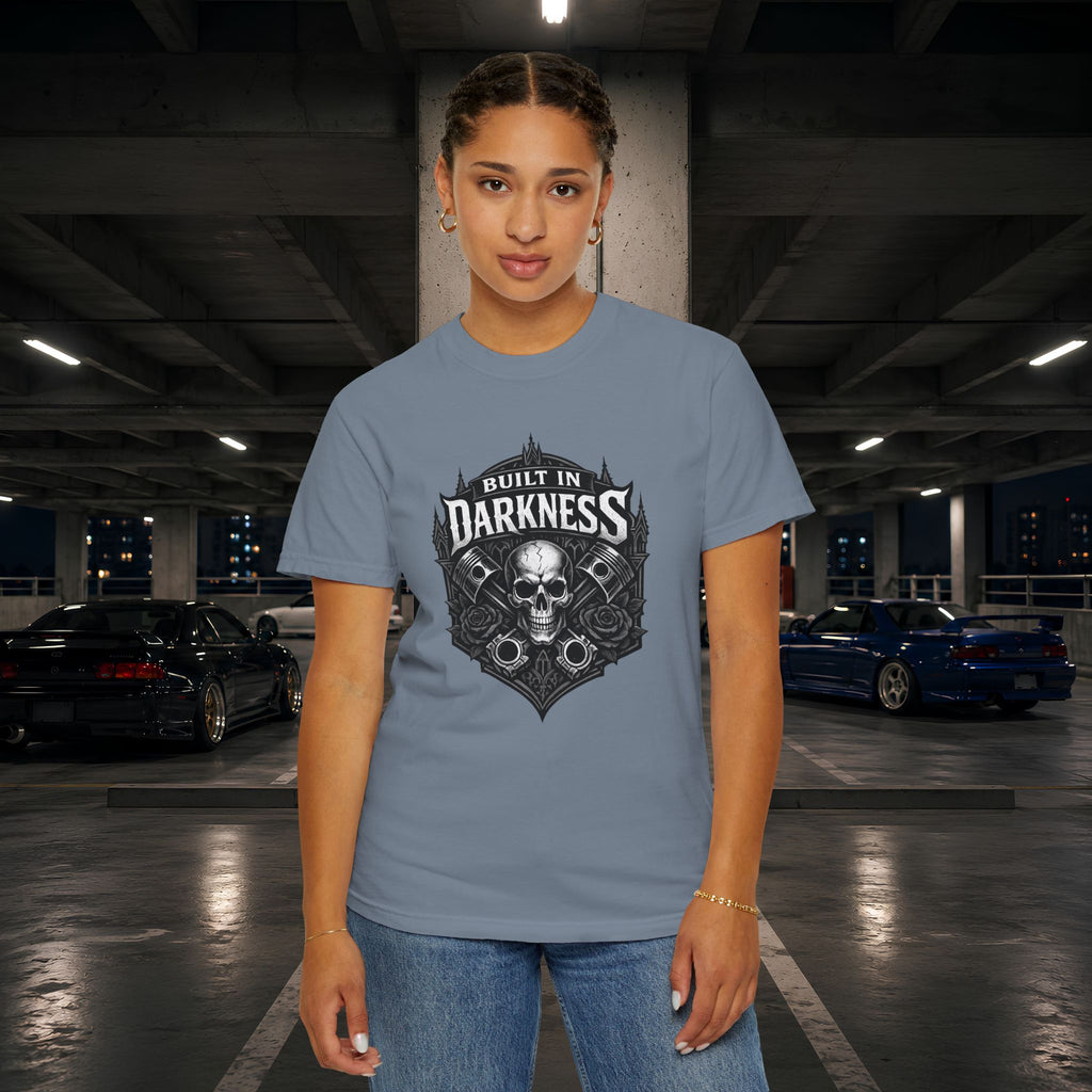Built in Darkness Skull & Pistons T-Shirt