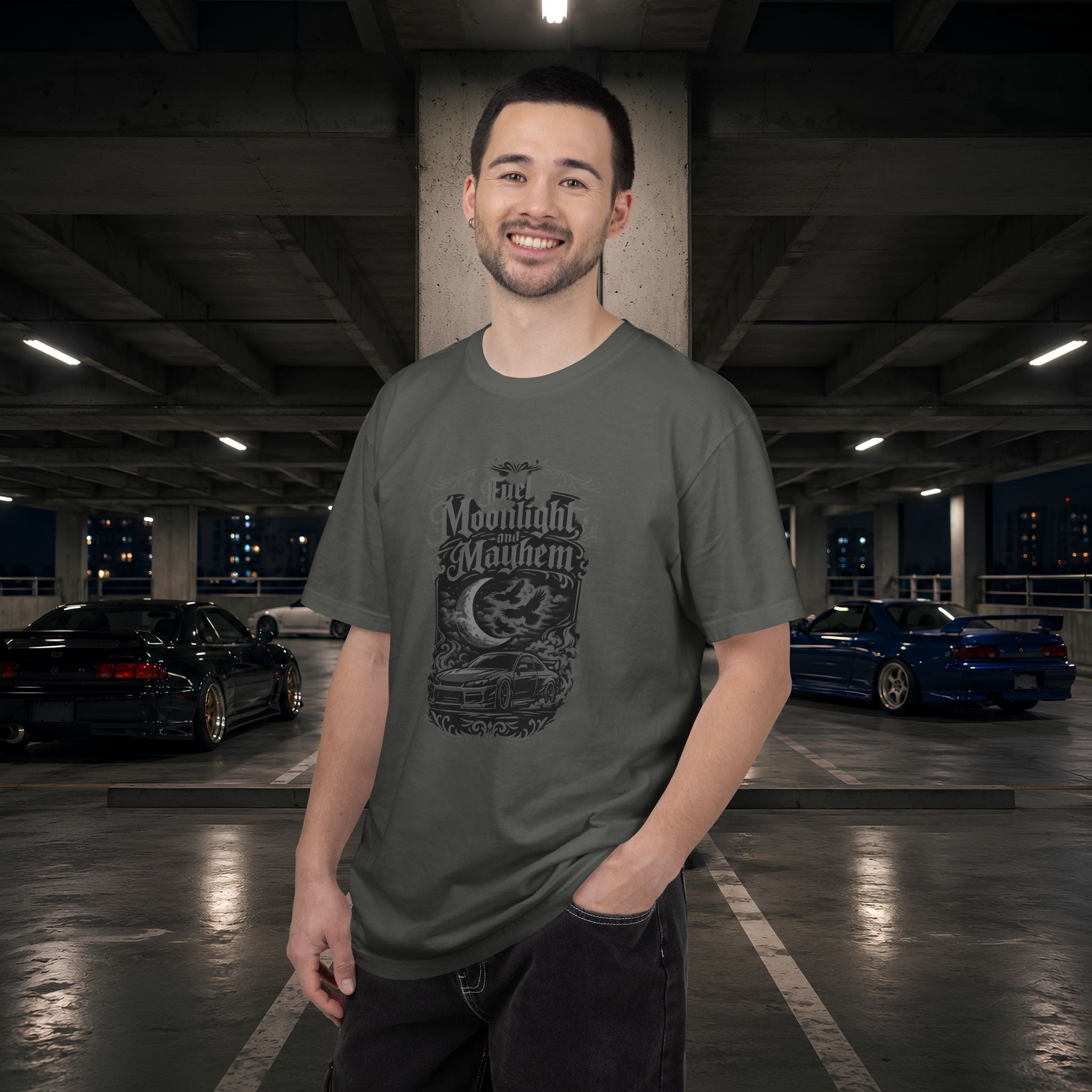 Fuel, Moonlight, Mayhem Car Graphic T-Shirt