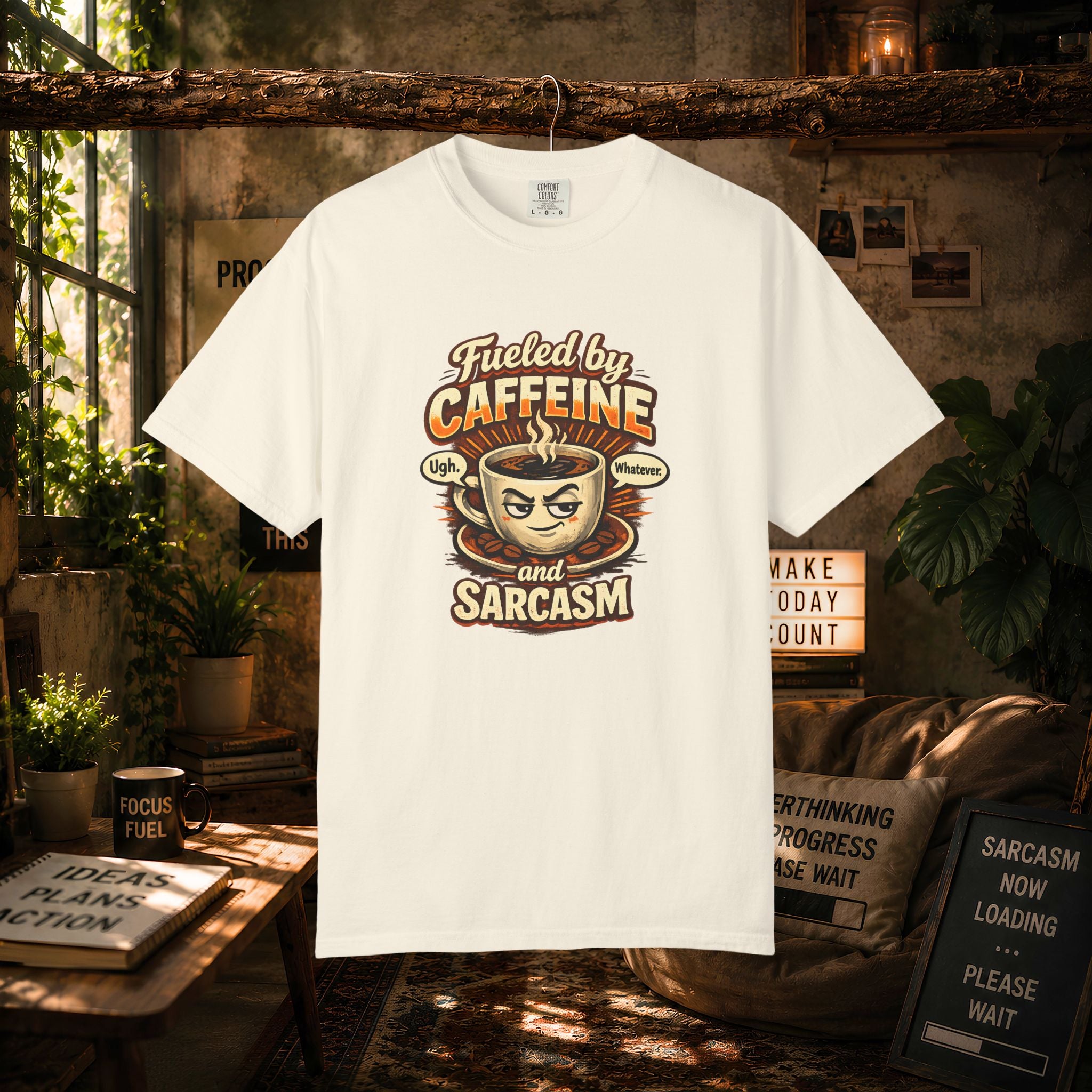 Fueled by Caffeine and Sarcasm T-Shirt