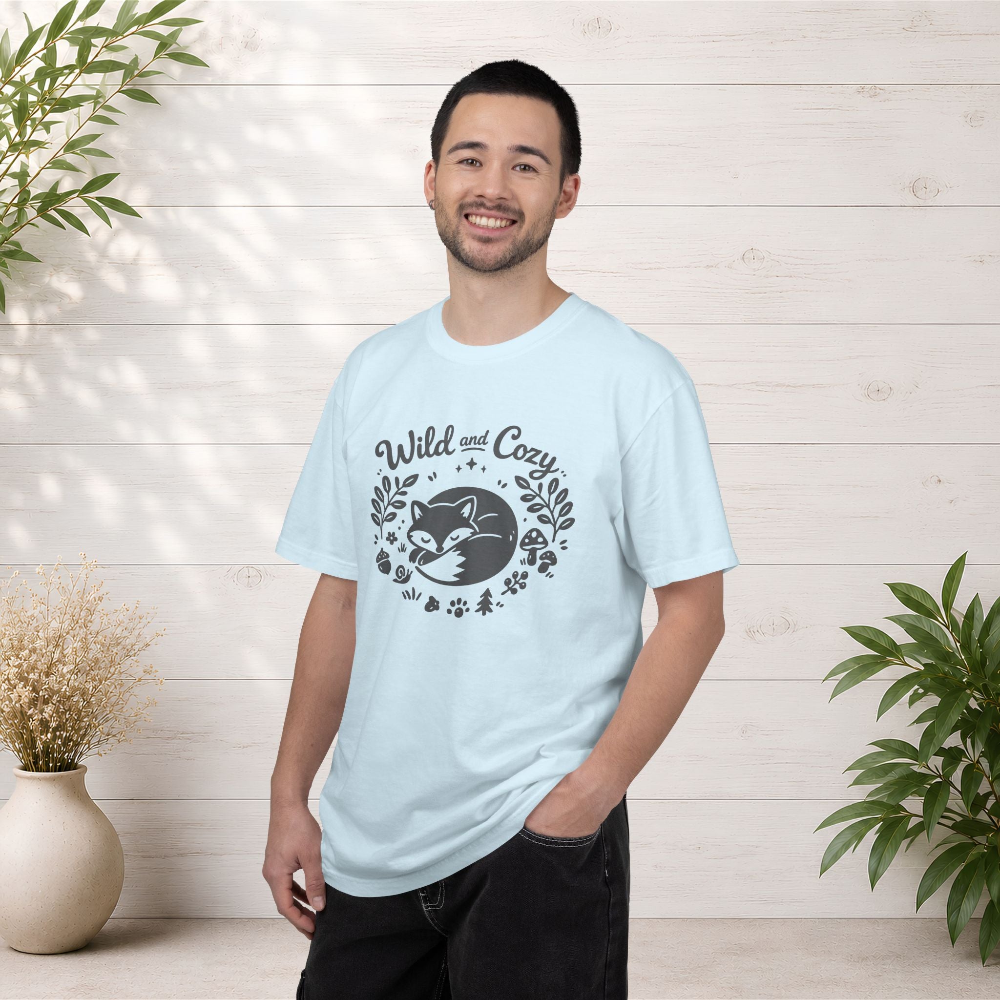 "Wild and Cozy" Fox Graphic T-Shirt