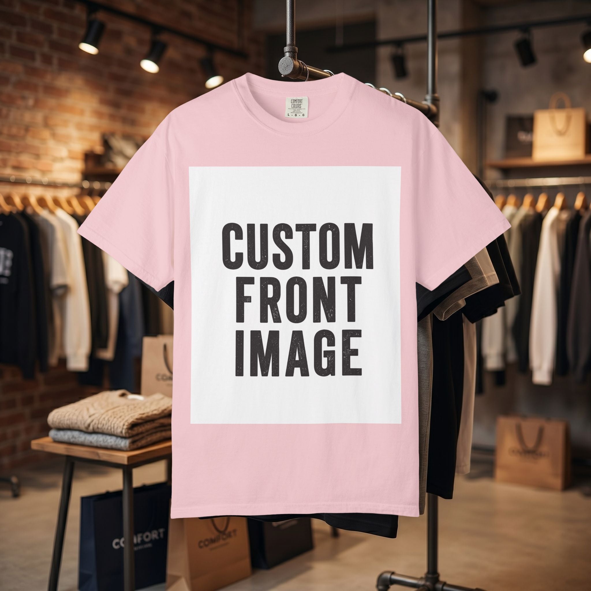 Custom Image Front And Back T-Shirt - Add Your Own Images