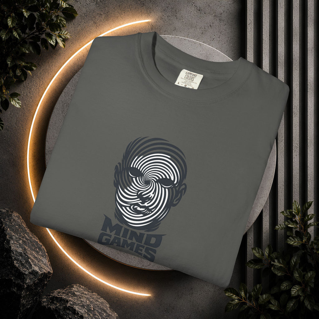 Mind Games T‑Shirt — Optical Illusion Head Graphic Tee