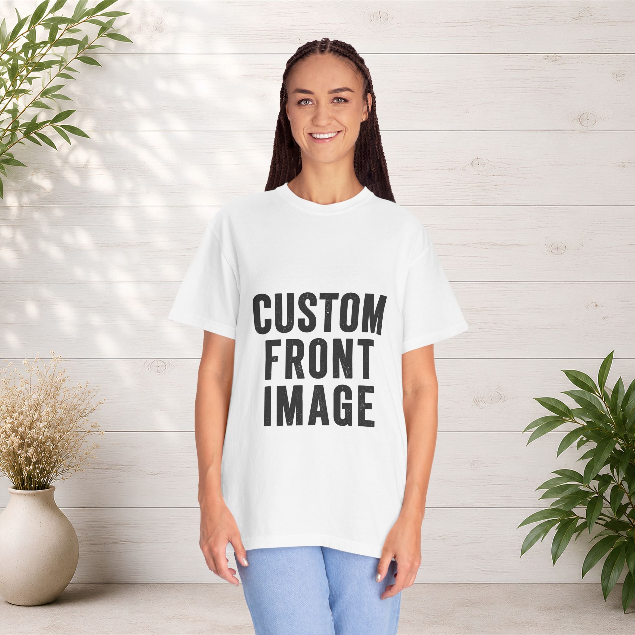 Custom Image Front And Back T-Shirt - Add Your Own Images