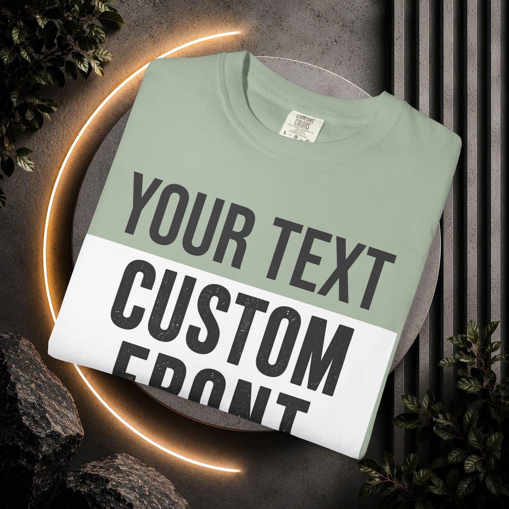 Custom Front Print T-Shirt — Personalized Text & Image Tee