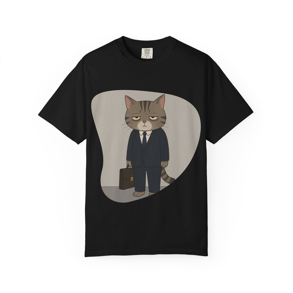 Grumpy Cat in Suit T-shirt | Cat Businessman Illustration