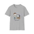 Poltergeist Film Based Theyre Here TV Static T-Shirt | Retro Horror Cartoon