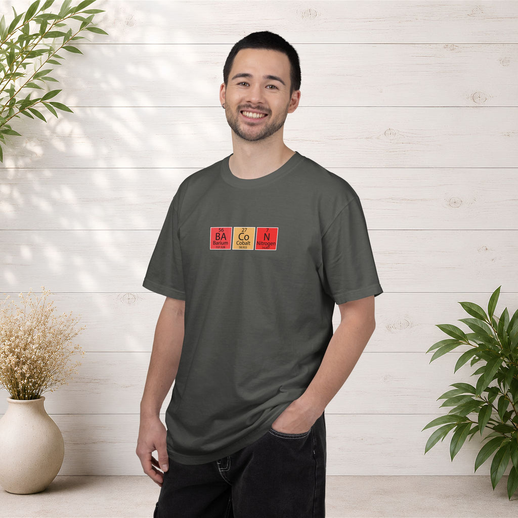 Bacon Chemistry T-Shirt — Periodic Table Style Food Graphic Tee