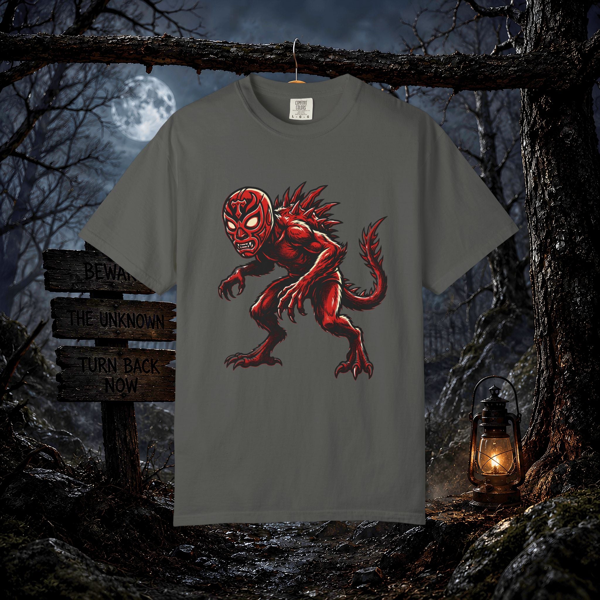 Chupacabra Cryptid Wrestler Tee T-shirt | Cryptid Shirt