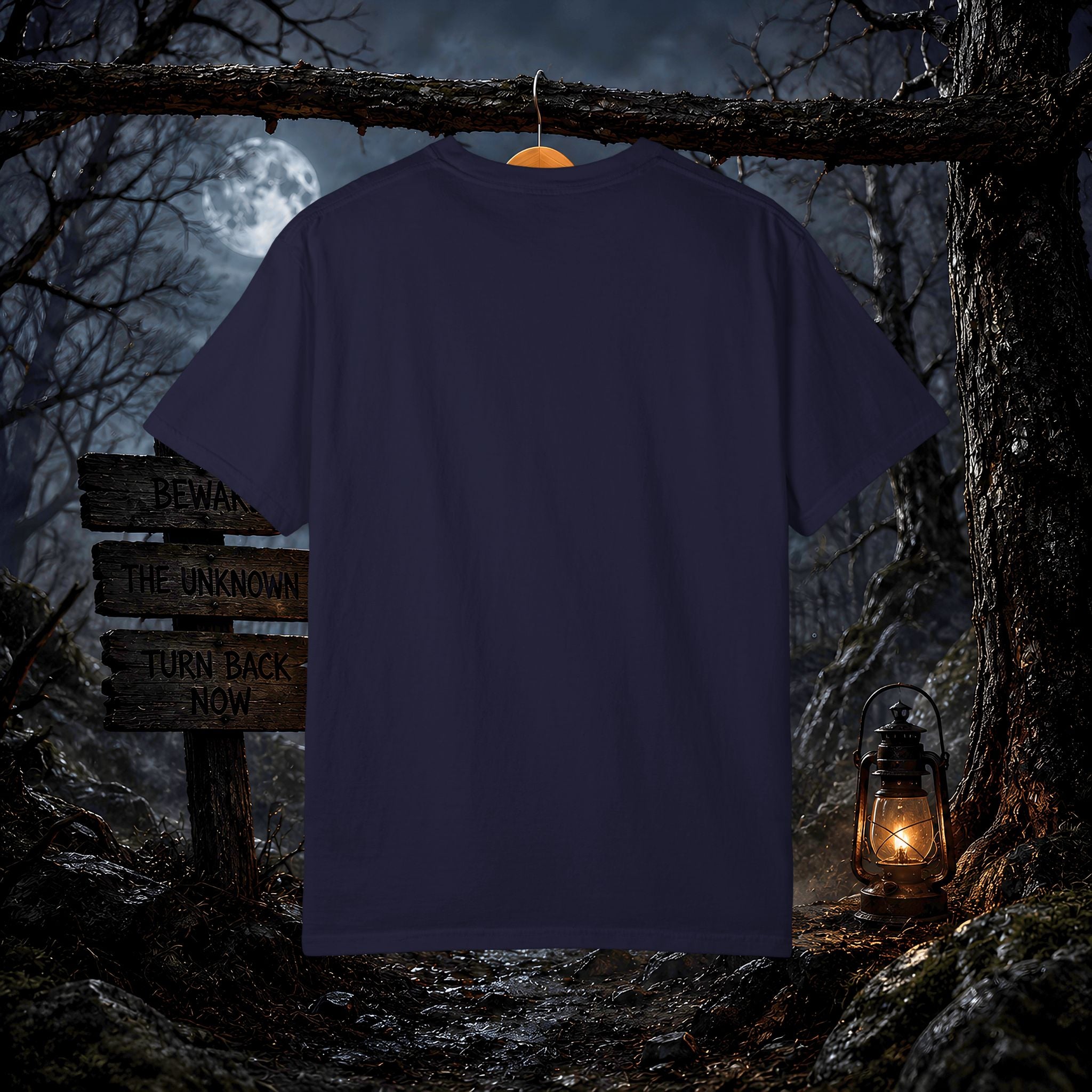 Moonbound Rider T‑Shirt — Gothic Horse Moon Design