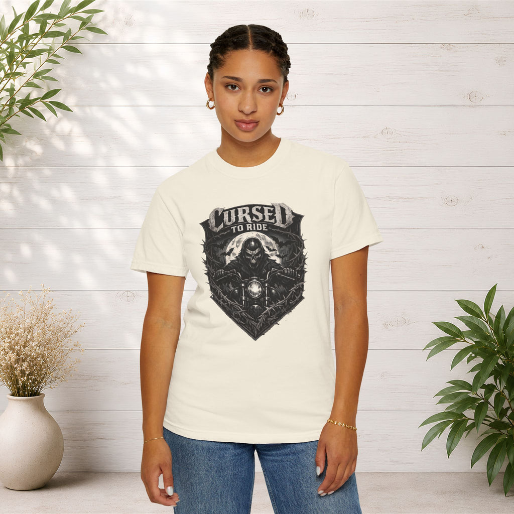 Cursed to Ride Motorcycle Graphic T-Shirt