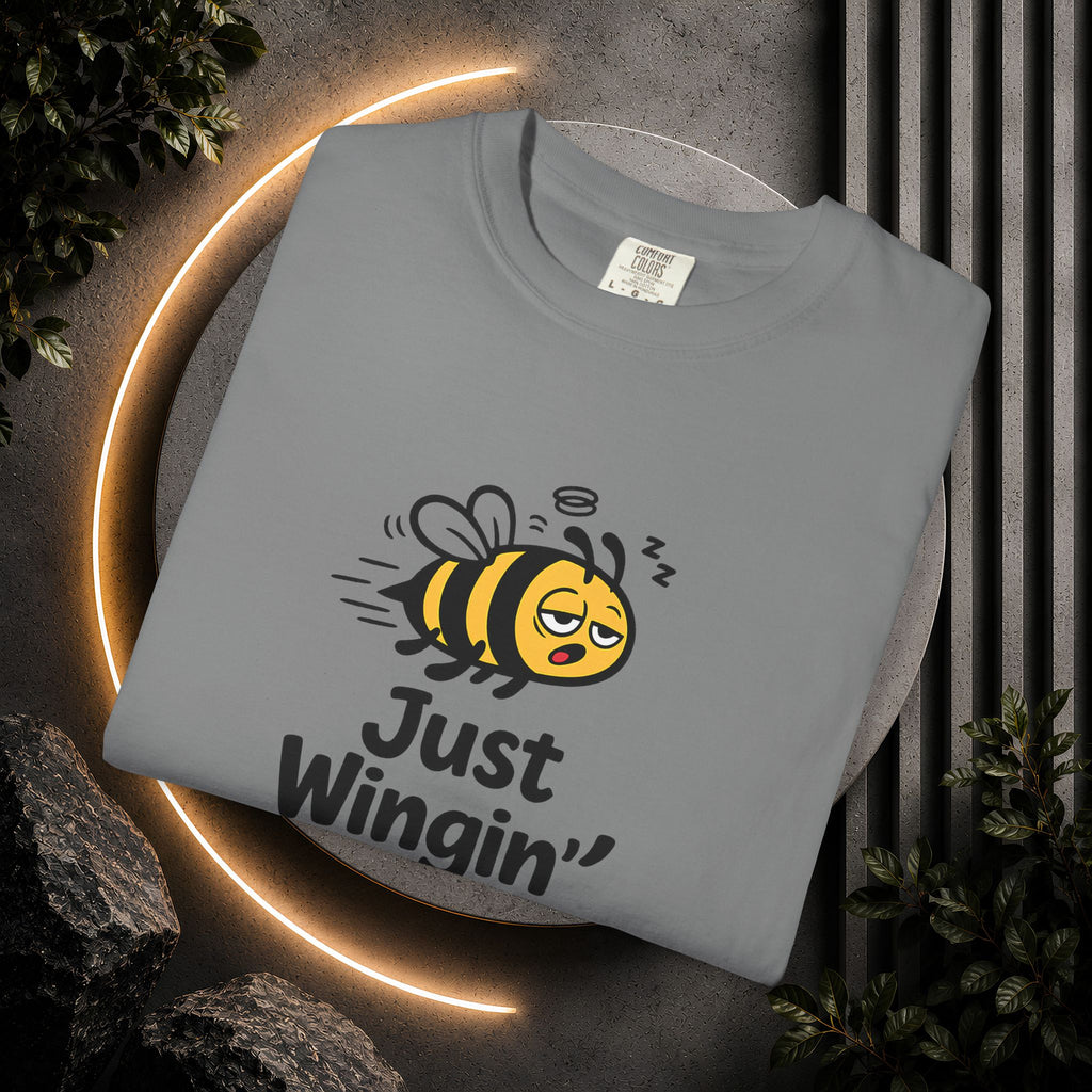 Just Wingin' It Bee T-Shirt — Funny Bee Graphic Tee