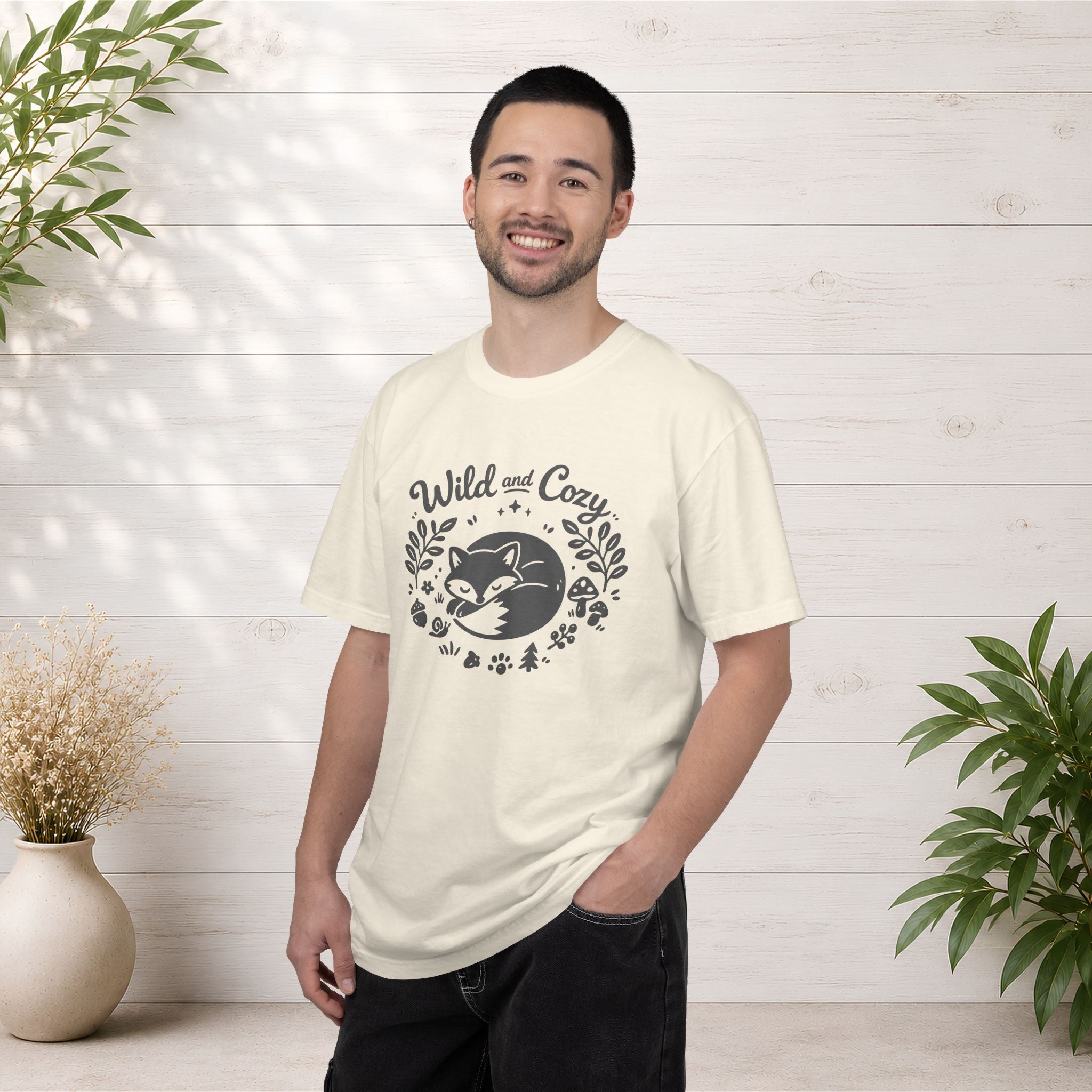 "Wild and Cozy" Fox Graphic T-Shirt