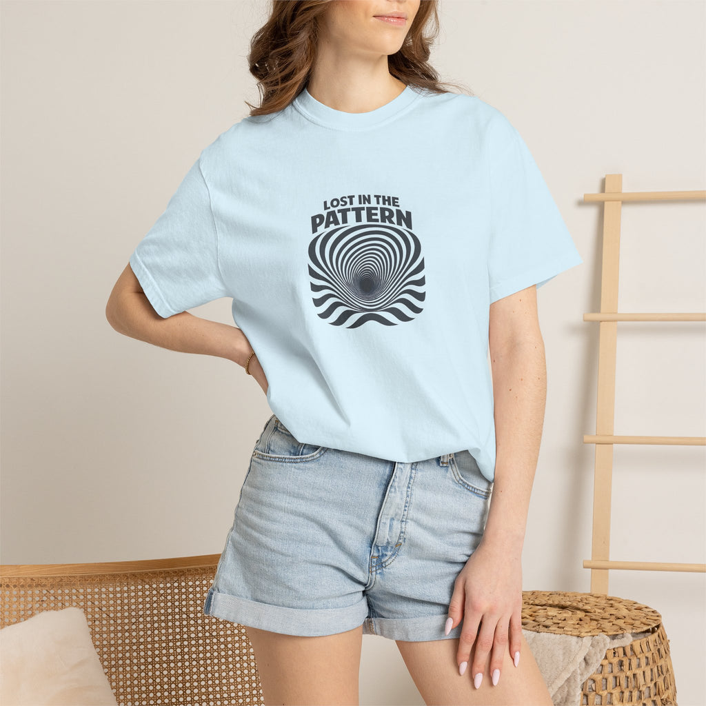 Lost in the Pattern T‑Shirt — Optical Illusion Graphic Tee