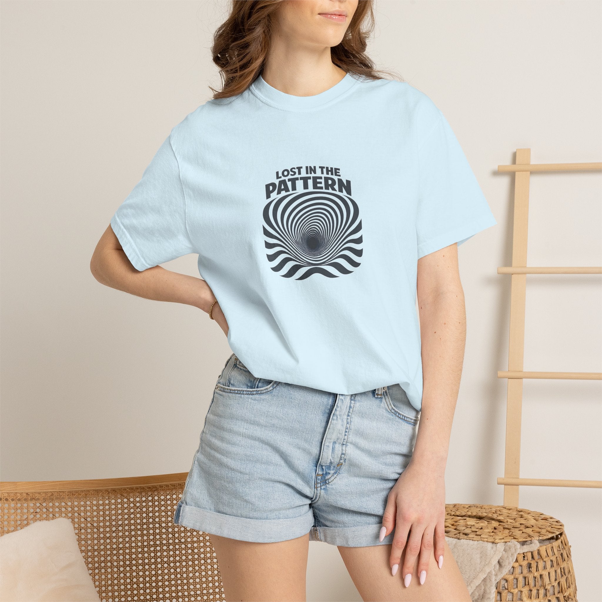 Lost in the Pattern T‑Shirt — Optical Illusion Graphic Tee
