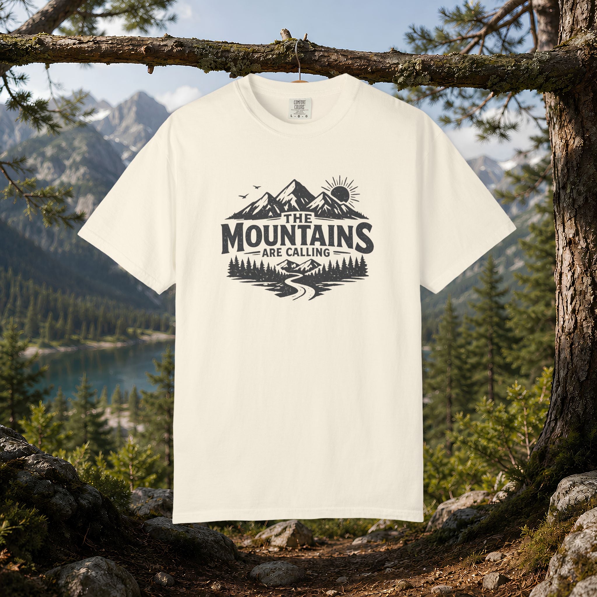 Mountains Are Calling T-Shirt — Outdoor Adventure Graphic Tee
