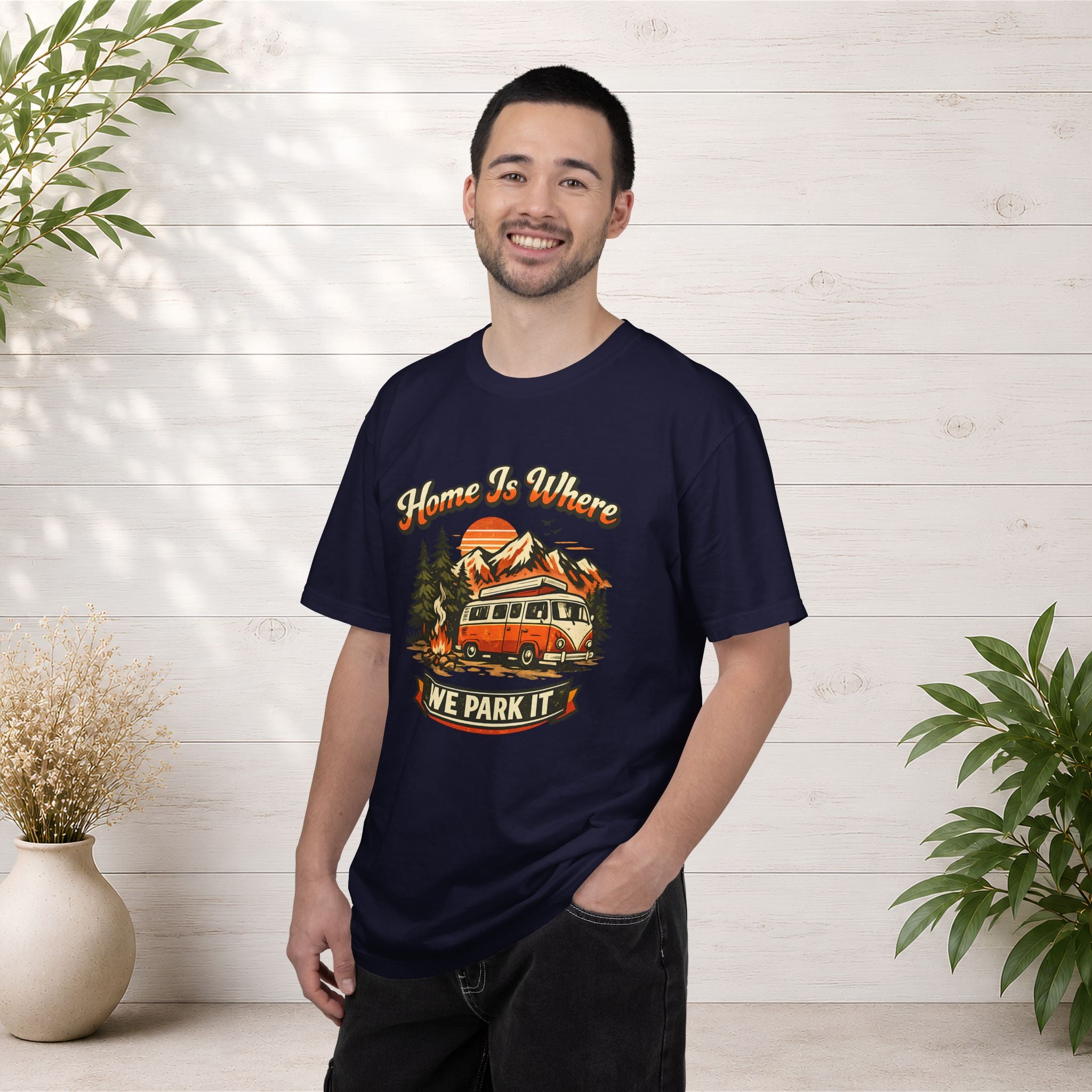 "Home Is Where We Park It" Camper Van Graphic Tee