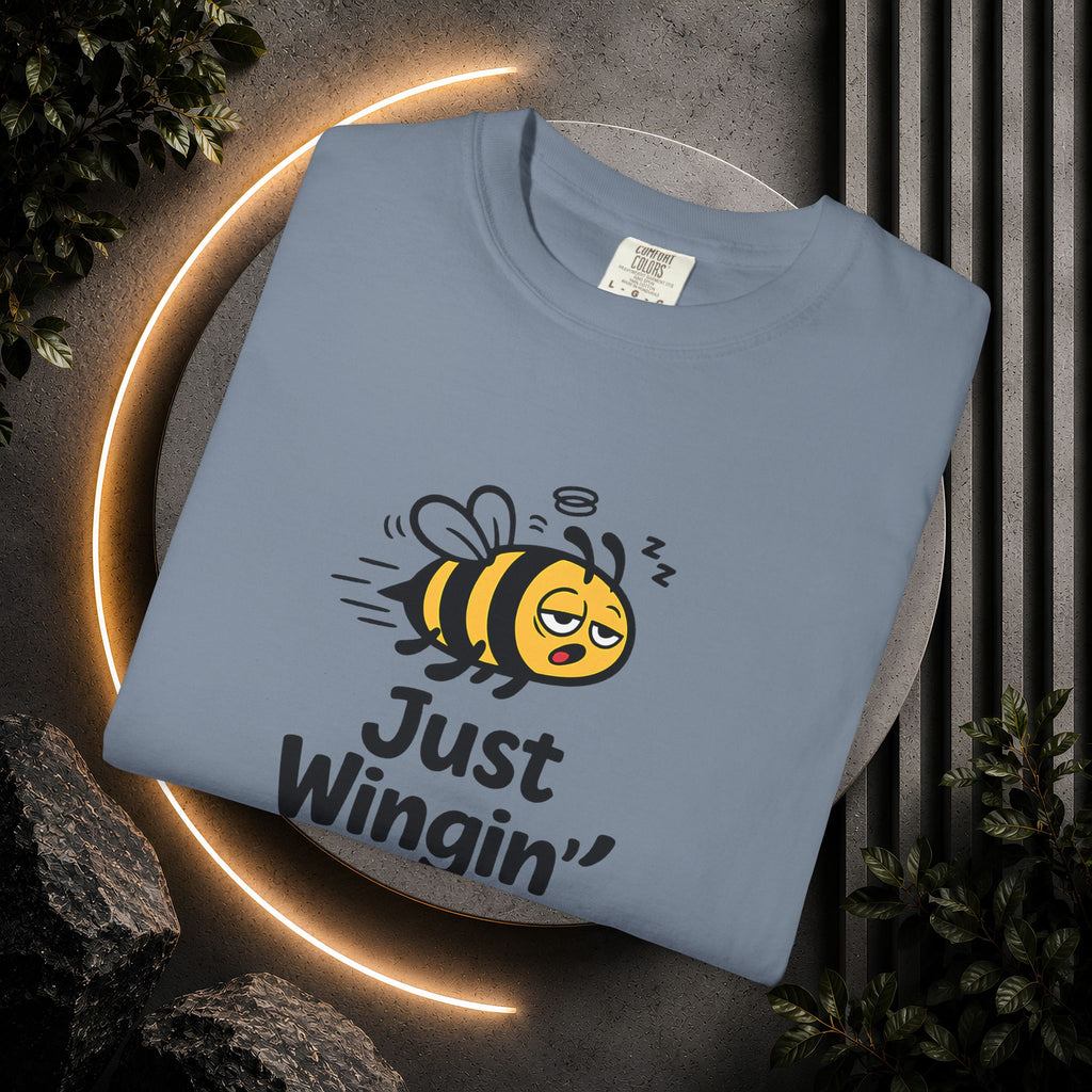 Just Wingin' It Bee T-Shirt — Funny Bee Graphic Tee