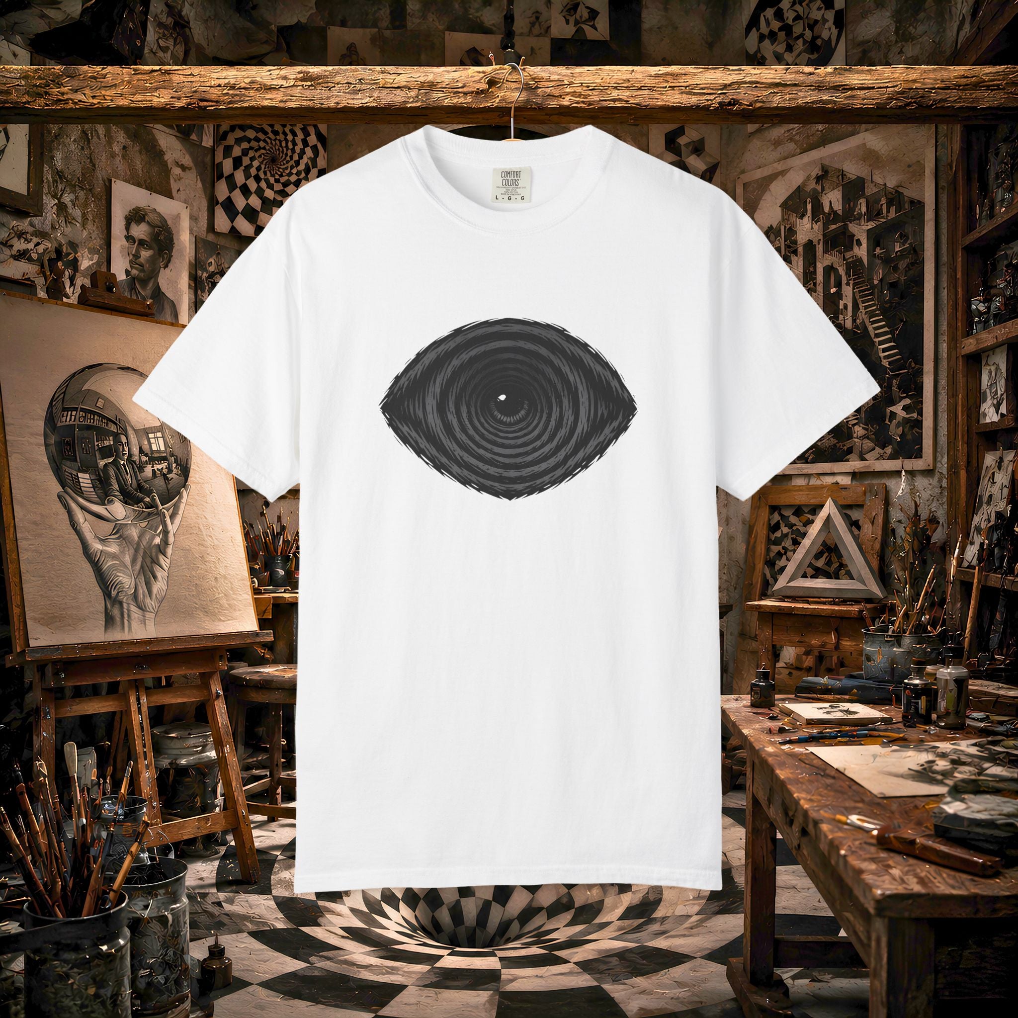 Tree Ring Eye Graphic T-Shirt — Nature-Inspired Minimalist Tee