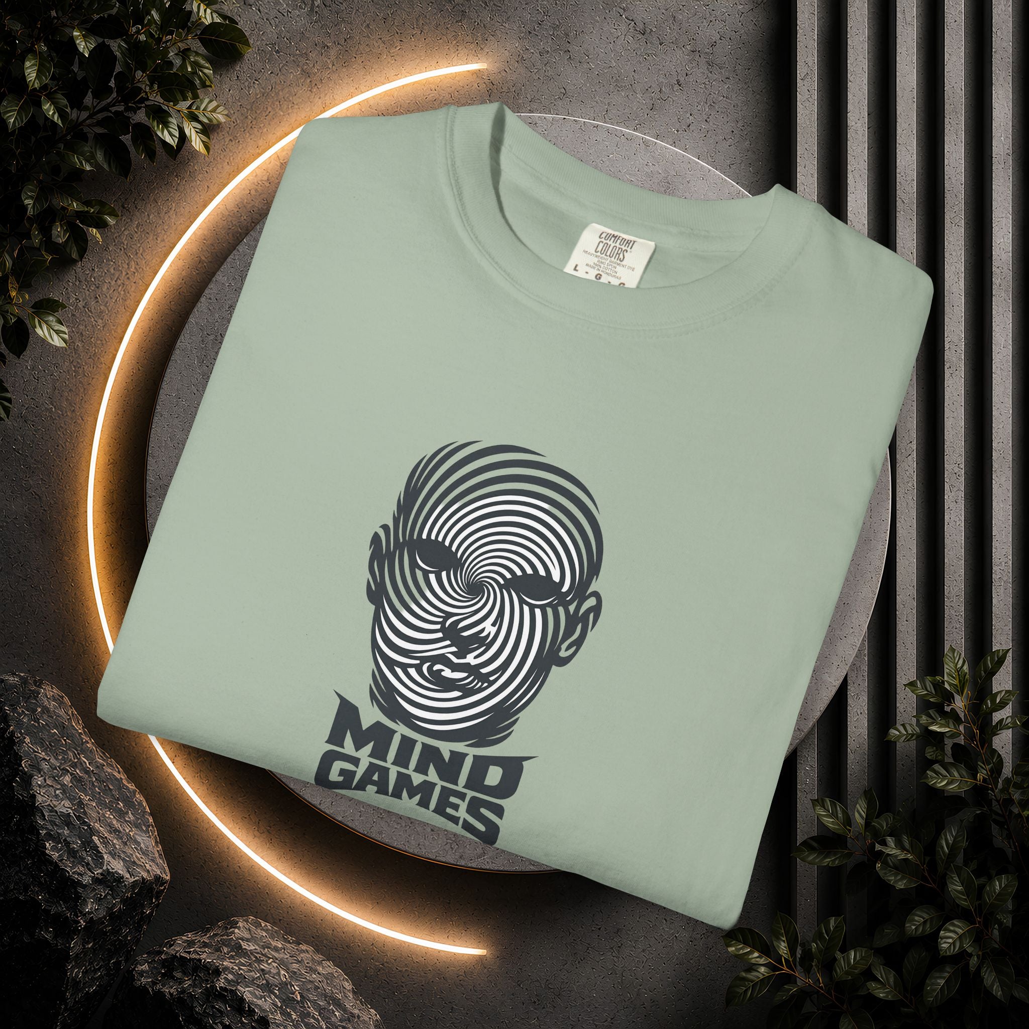 Mind Games T‑Shirt — Optical Illusion Head Graphic Tee