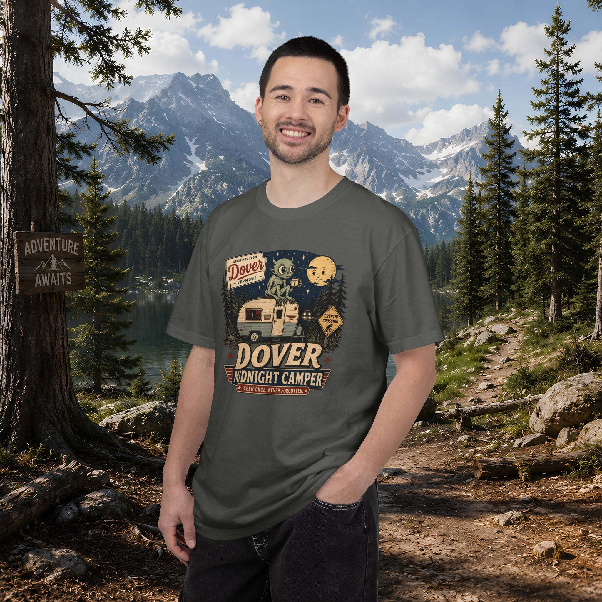 Dover Demon Midnight Camper T-Shirt — Vintage RV Camping Tee