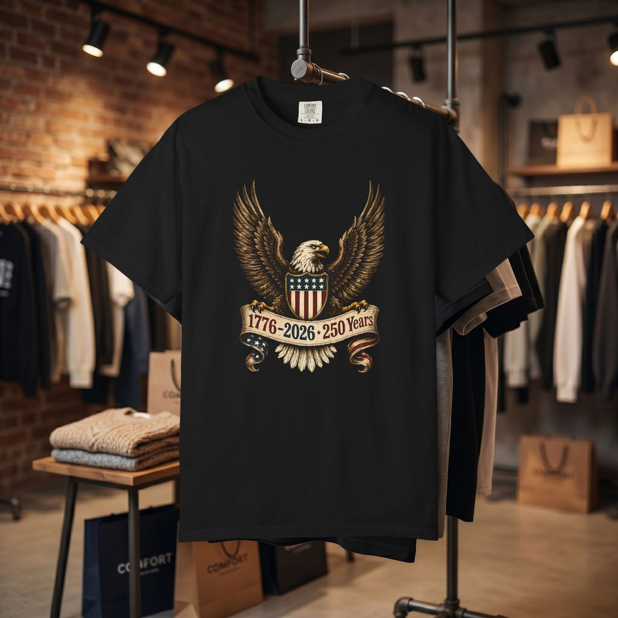 American Eagle 1776-2026 250 Years T-shirt | Patriotic Independence Tee