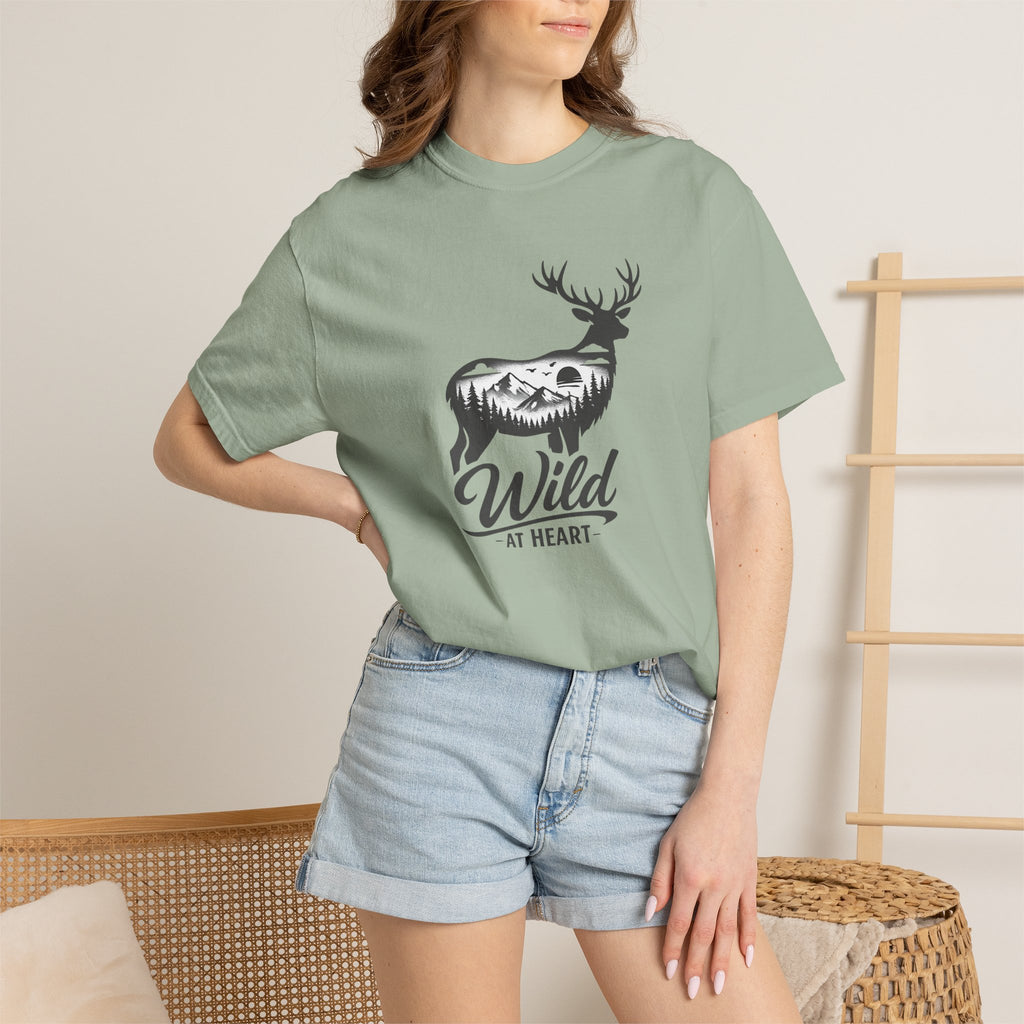 Wild at Heart Deer T-Shirt — Rustic Outdoors Graphic Tee
