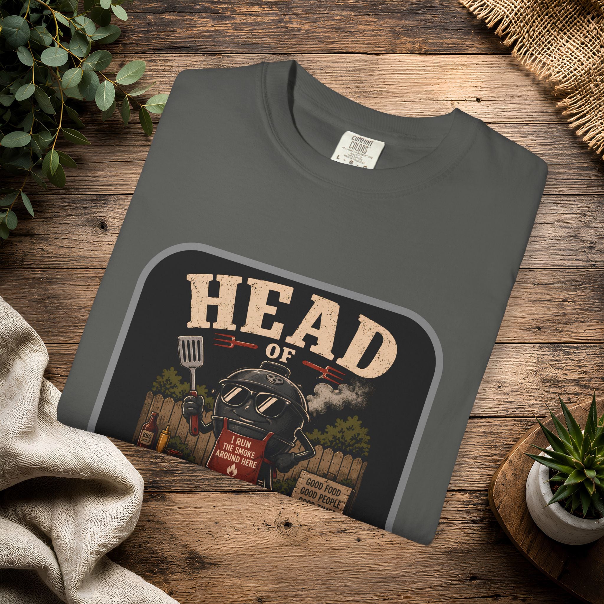 Head of Backyard Operations T-Shirt | BBQ Grill Vintage Graphic