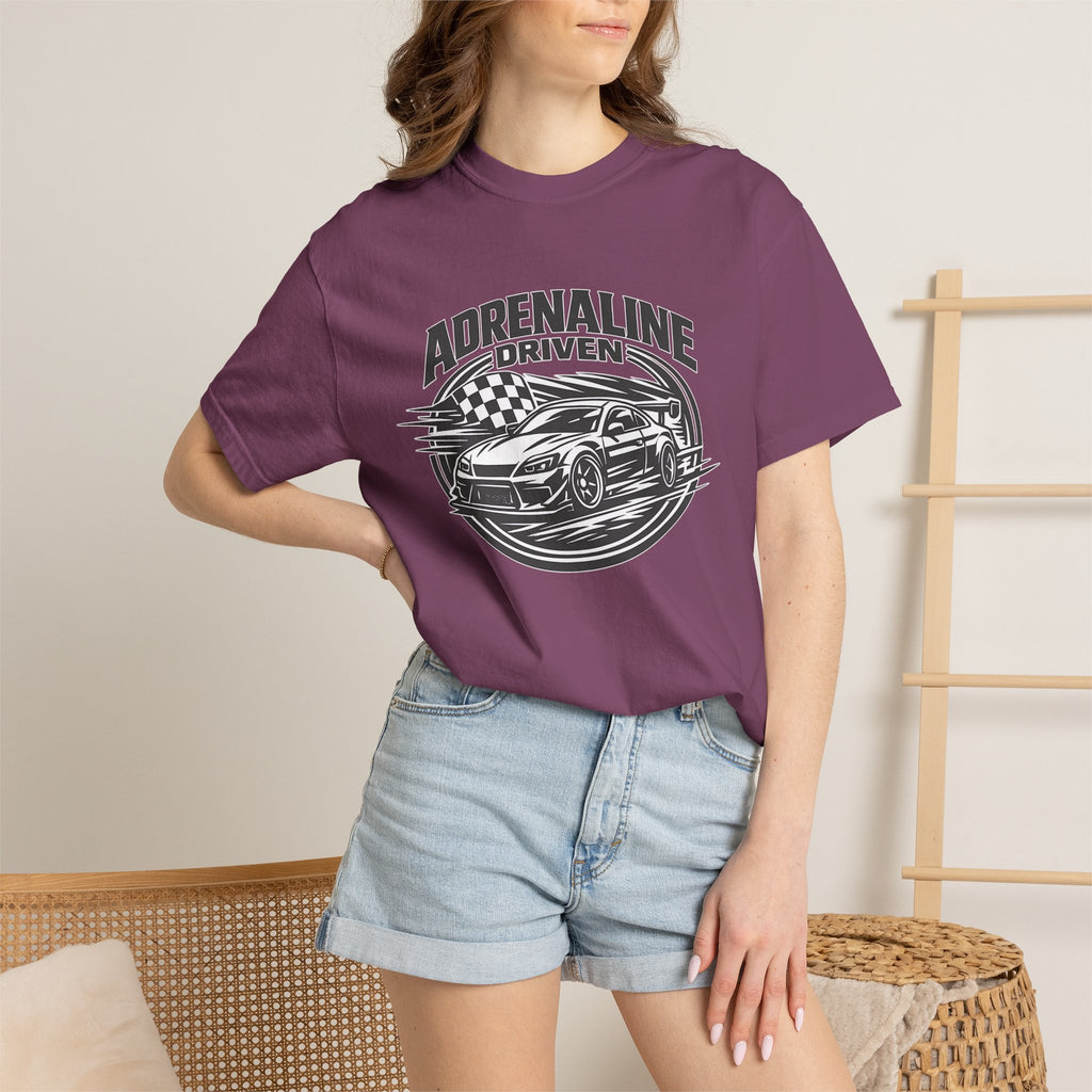 Adrenaline Driven Racing Tee — Street Race Car Graphic T-Shirt