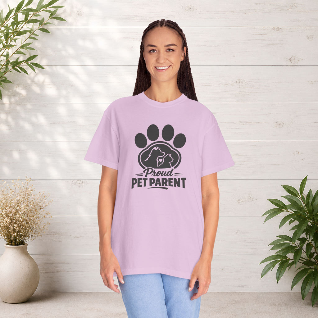 Proud Pet Parent T-Shirt — Paw Print Dog & Cat Shirt for Animal Lovers