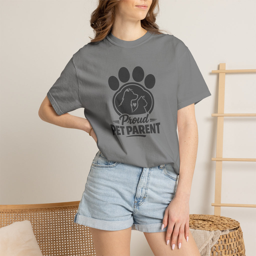 Proud Pet Parent T-Shirt — Paw Print Dog & Cat Shirt for Animal Lovers