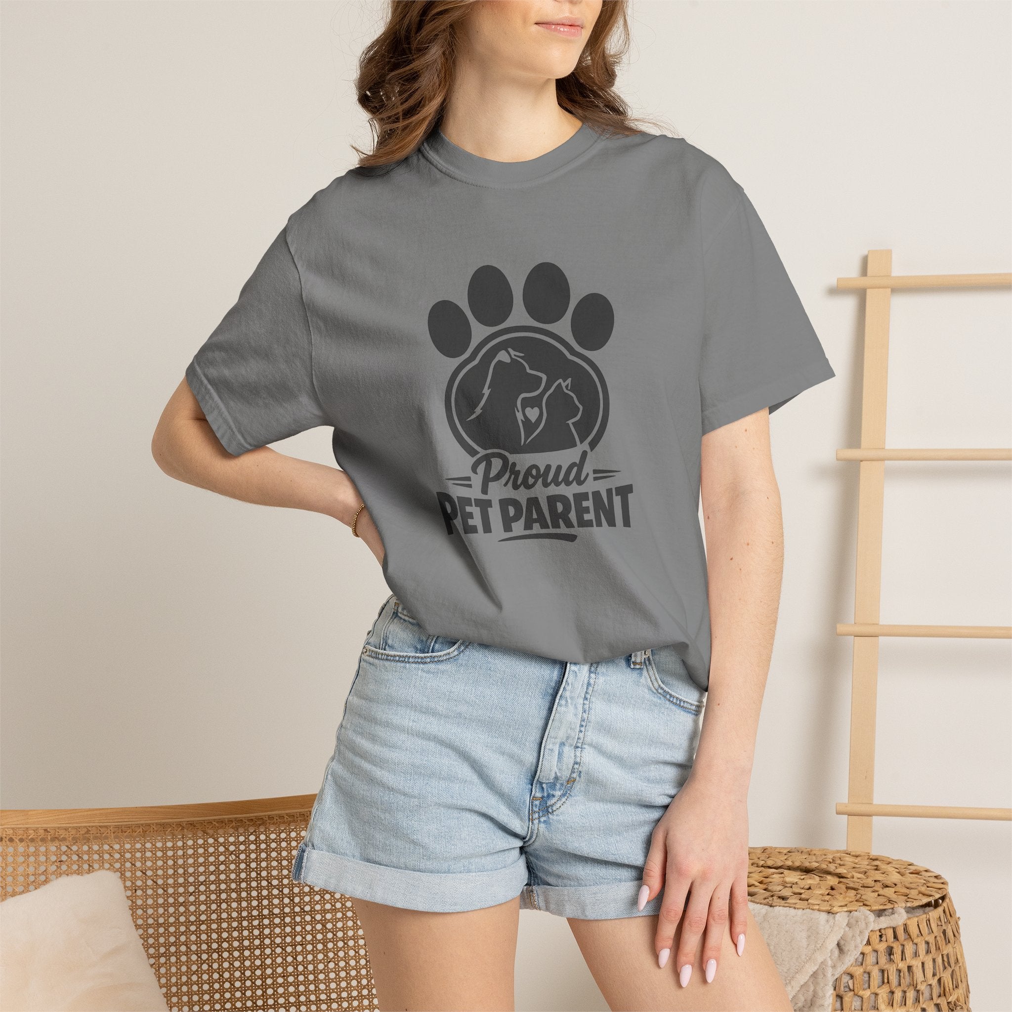 Proud Pet Parent T-Shirt — Paw Print Dog & Cat Shirt for Animal Lovers