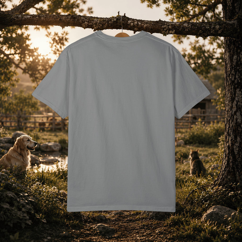 Pets & Chaos Graphic T-Shirt — "House Rules Don't Apply" Vintage Pet Lover Tee