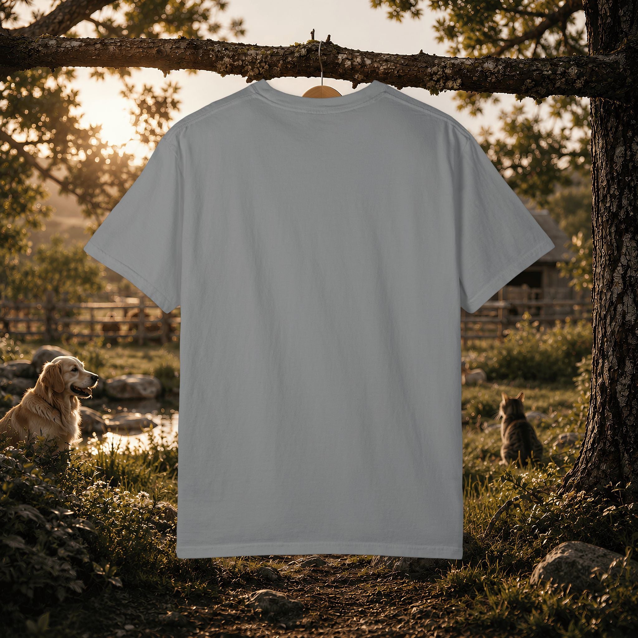 Pets & Chaos Graphic T-Shirt — "House Rules Don't Apply" Vintage Pet Lover Tee