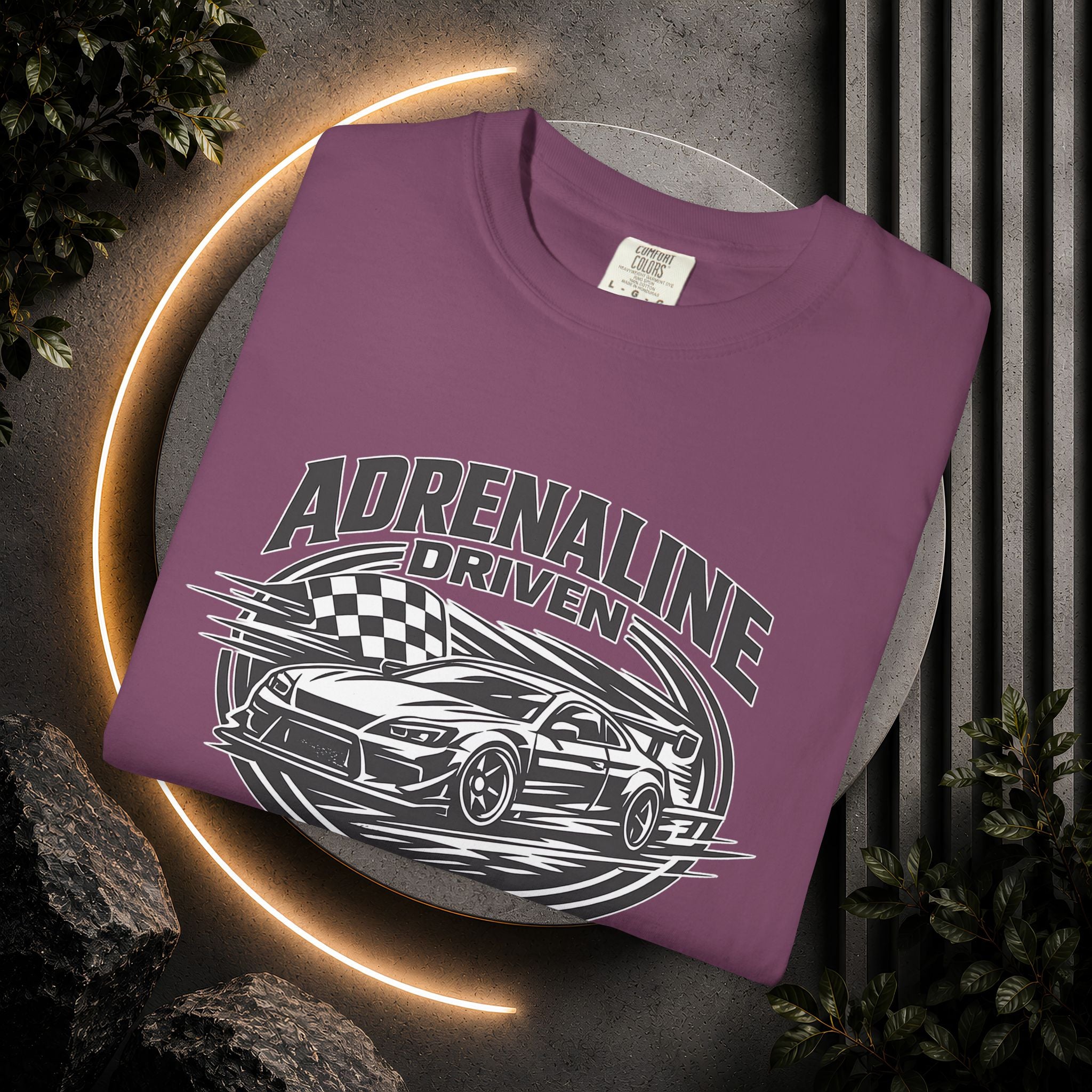 Adrenaline Driven Racing Tee — Street Race Car Graphic T-Shirt