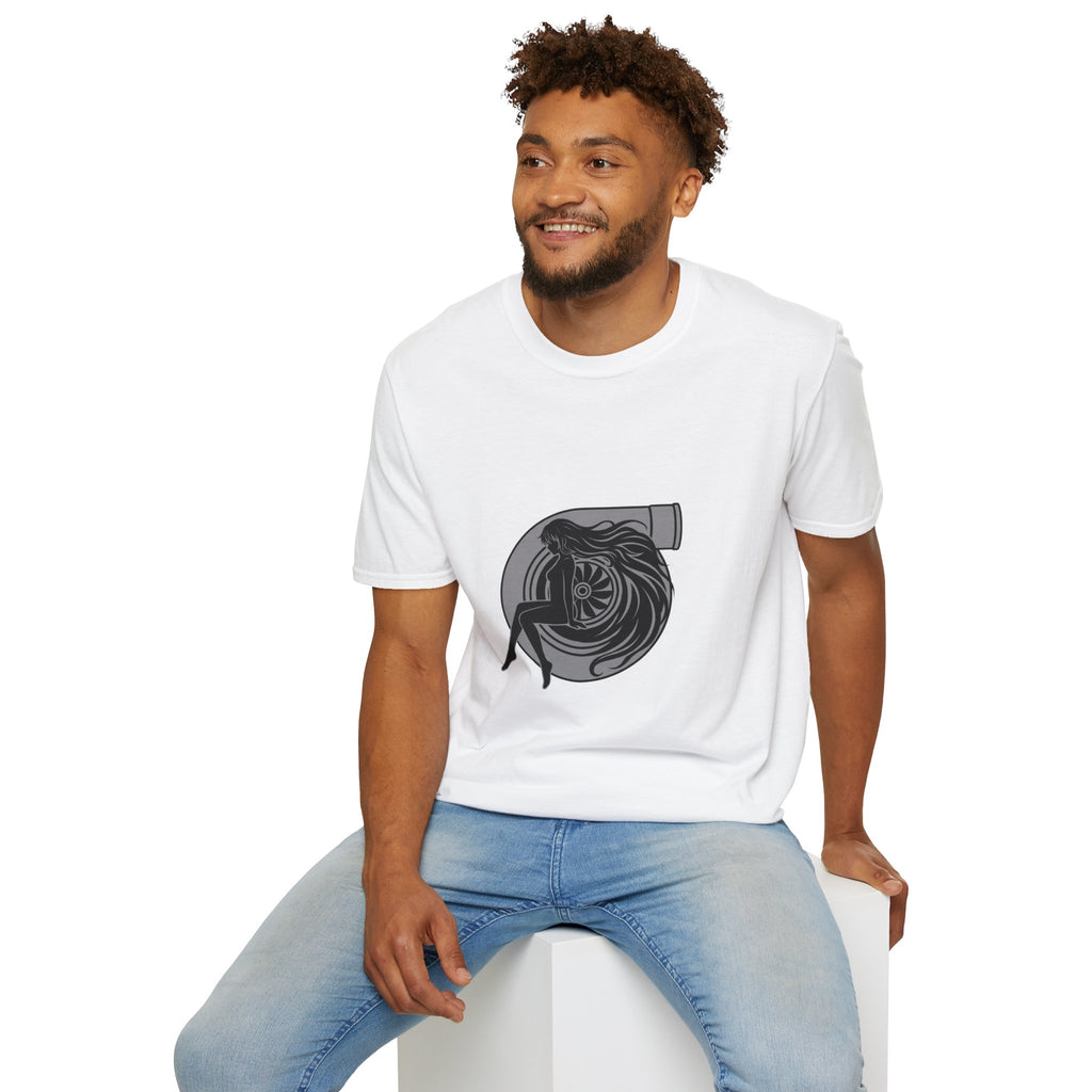 Turbo Heart Girl graphic T-Shirt | Racing Turbo design